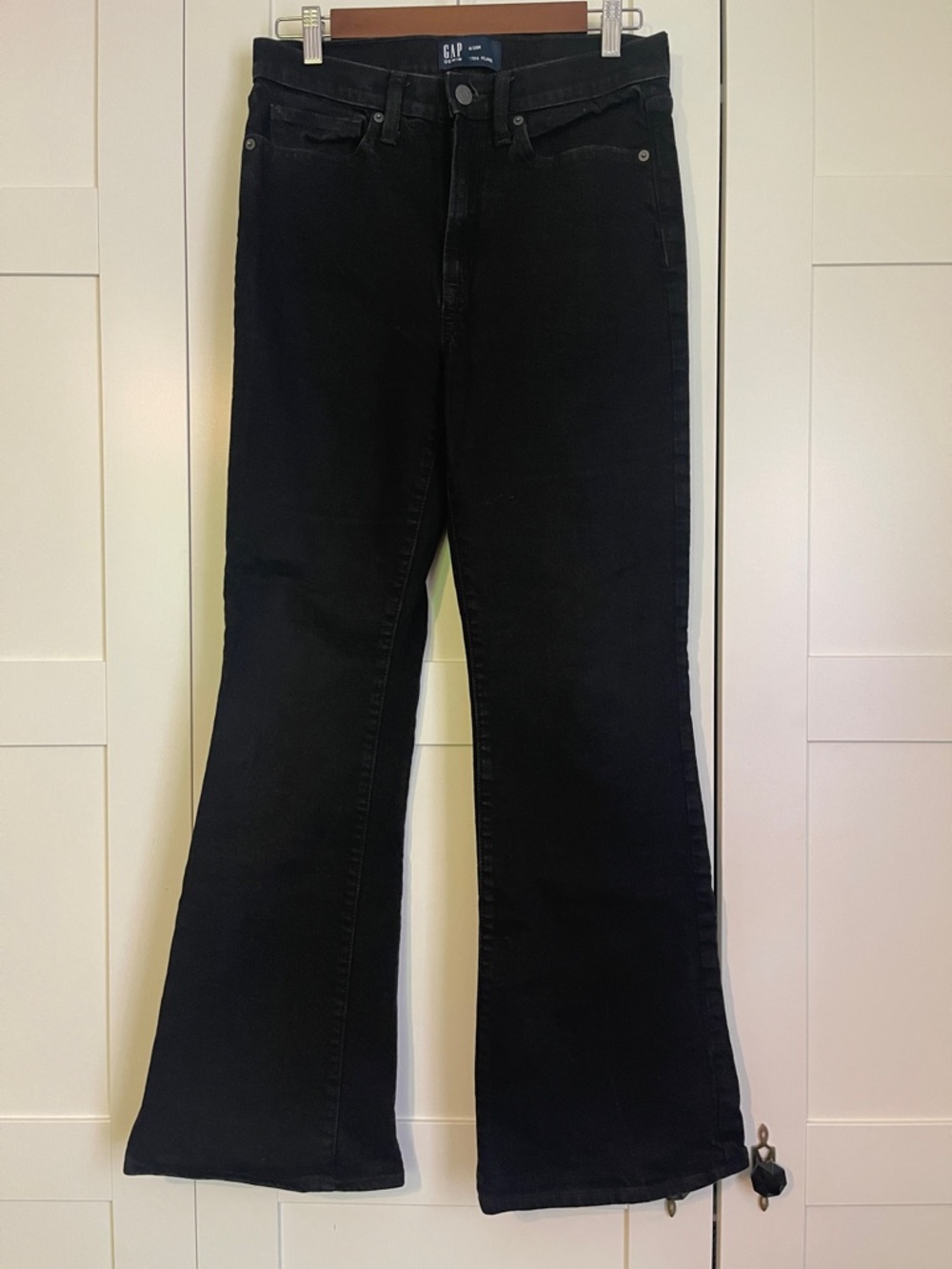 GAP Black High-Rise Flared Jeans